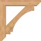 Ekena Millwork Imperial Slat Smooth Bracket w/ Offset Brace, Western Red Cedar, 7 1/2"W x 40"D x 40"H BKT0806X40X40IMP06SWR - alternate 2